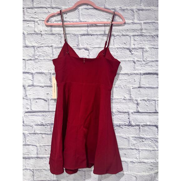 AQUA Crystal Trim Mini Dress Small NWT - Picture 7 of 7